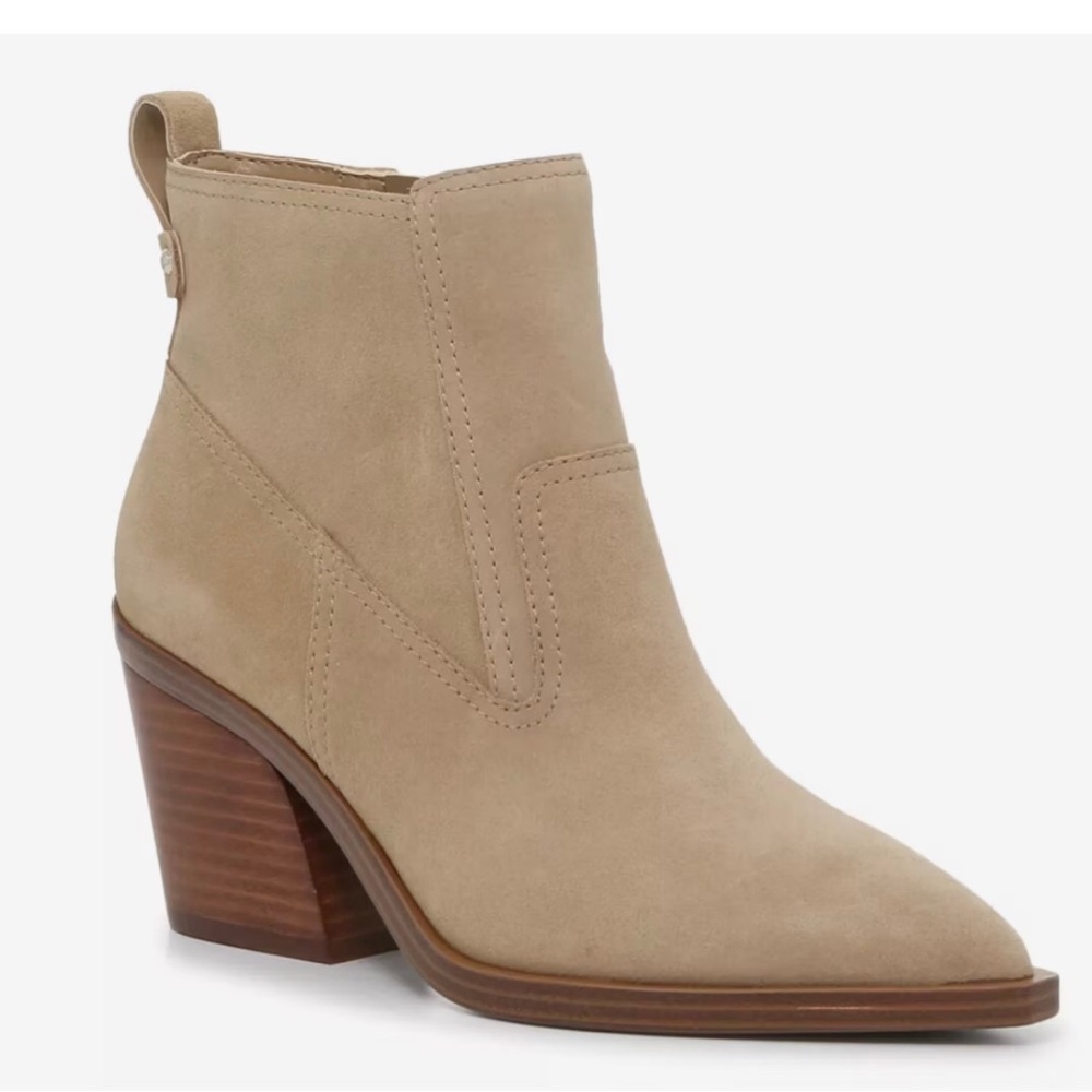 Vince Camuto Briyeonda Western-inspired Women's Tan Ankle Boots, Size 11